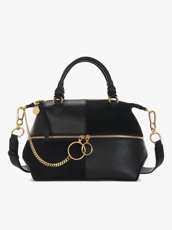 Chloé Bolsa Mujer Emy Negras Suede MSVE27849